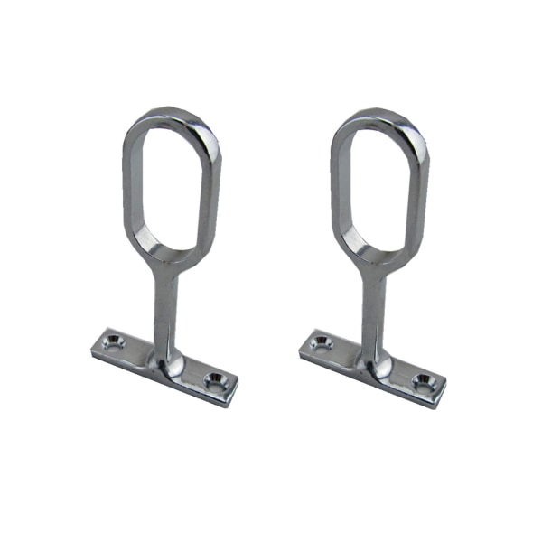 2 stk. Gardinstang Takmonteringsbrakett Sink Legering Garderobe Rør Hengende Skinne Flens Stangholder Sokkel Enkel Installasjon