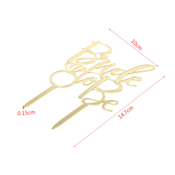 Söt brud att vara Cake Topper Cupcake Bröllopsförlovning Bröllopsfest dekoration