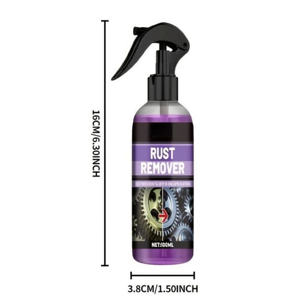 Ikke-giftig rustfjerner, flytende rustfjerner for bilhjul og metalloverflater Single bottle