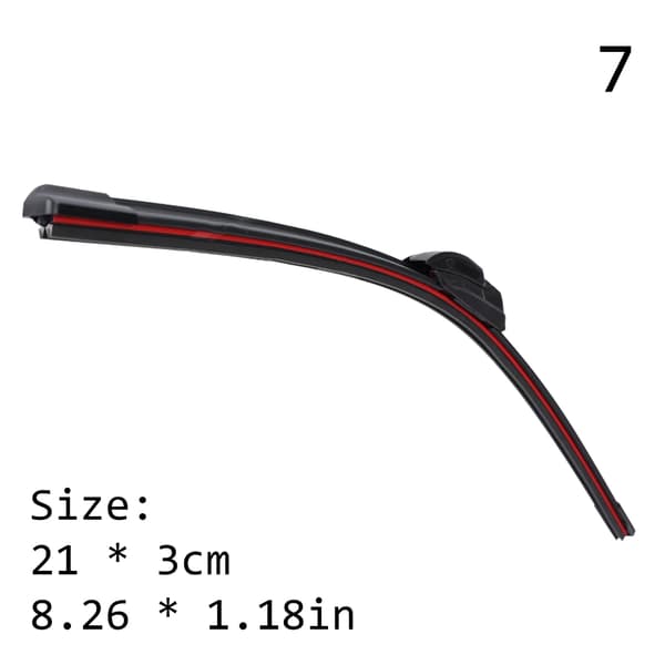 Vindrutetorkarblad Universal Ersättning Biltorkarblad 17cm