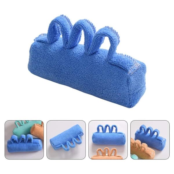 Fingerrehabiliteringsenhet for lammelsesterapi Elastisk justerbar polyester treningshjelp Green