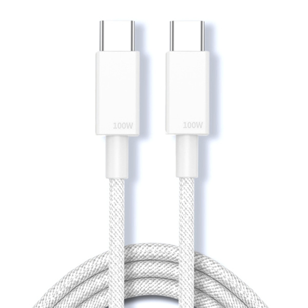 USB C till USB C Kabel Snabbladdningskabel 100W USB C Nylonflätad Laddningskabel För Telefon 15/15 Plus/15Pro/15ProMax