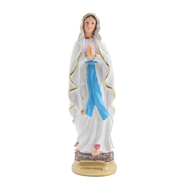12 tums katolska välsignade mor Maria staty bordsskiva prydnader harts figurer