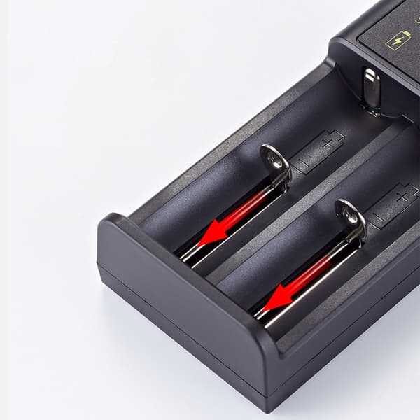Universell oppladbar batterilader ladeadapter for 18350/18500/26650