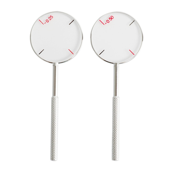 2-delad rund optisk korscylinderlins set Dioptrier Optiska instrument Dioptrier Kit Enkel användning Hållbar-