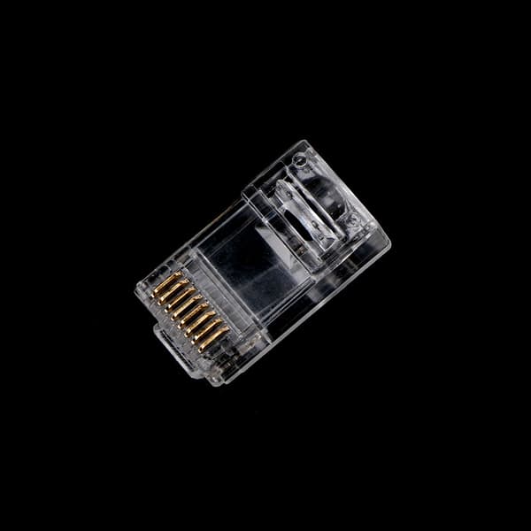 100-pack RJ45 CAT6 8-Pin Modulära Kontakter UTP Oskärmad Version Med Laddningsstång