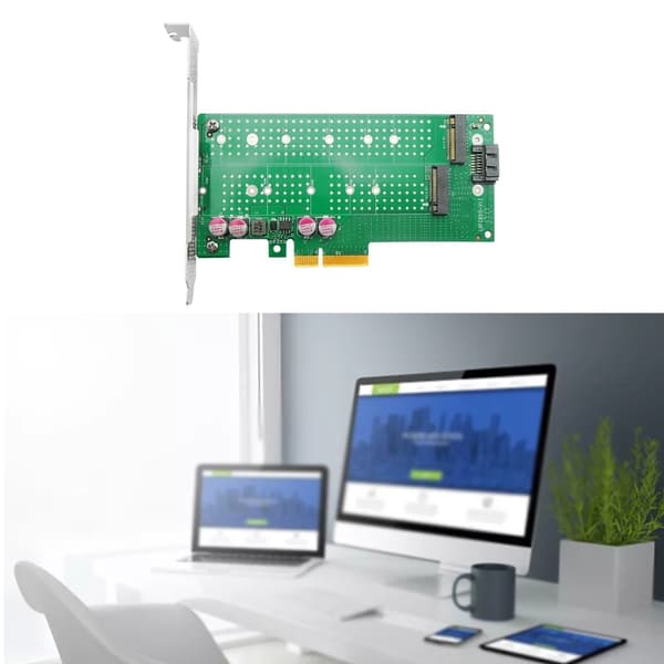 Høyhastighetskoblinger PCIe4.0x4 til M.2 NVMe og NGFF SSD Adapterkort