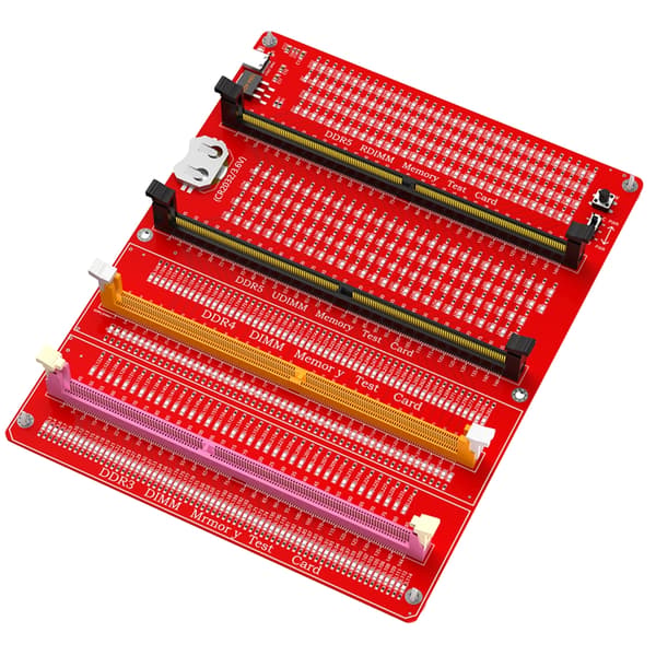 3-i-1 RDIMM/UDIMM Hukommelsesmodultesterkort til DDR3 DDR4 DDR5 Computere