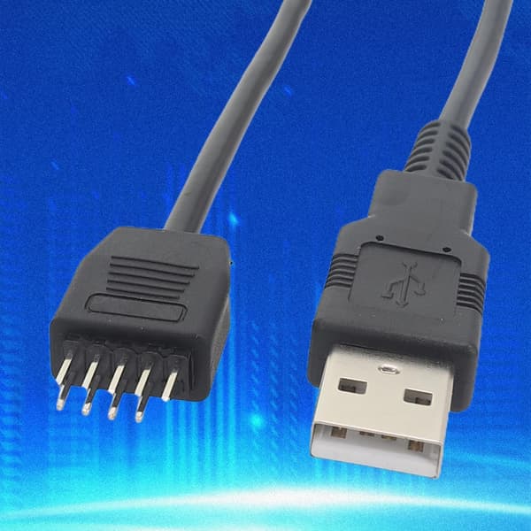 USB 9-pin stik USB-forlængerkabel USB2.0 til bundkort 9-pin hanforlænger