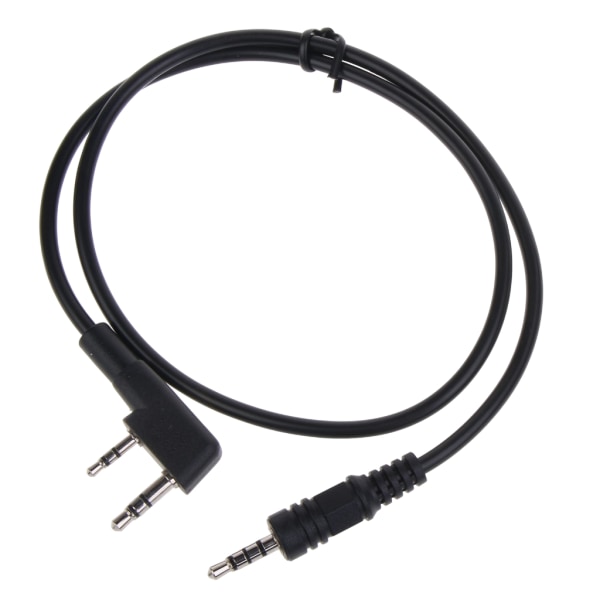 2-stifts headsetkontakt av K-typ till 3,5 mm högtalargränssnitt-ljudkonverteringskabel för TK-240 UV-B6 UV-B5 UV-5R-radio