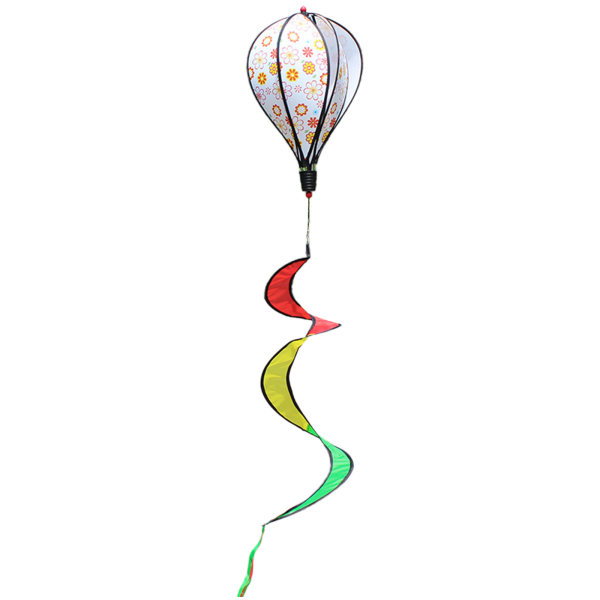 Varmluftsballong Vindspinnare Regnbåge Pinwheel Vindstrumpor Spiral Väderkvarn för Utomhus Trädgård Yard Gräsmatta Dekoration Present 15