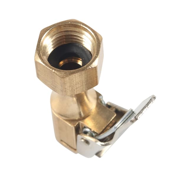 Luftchuck for dekk med klipsadapter messing låsende dekkpumpe dyseadapter