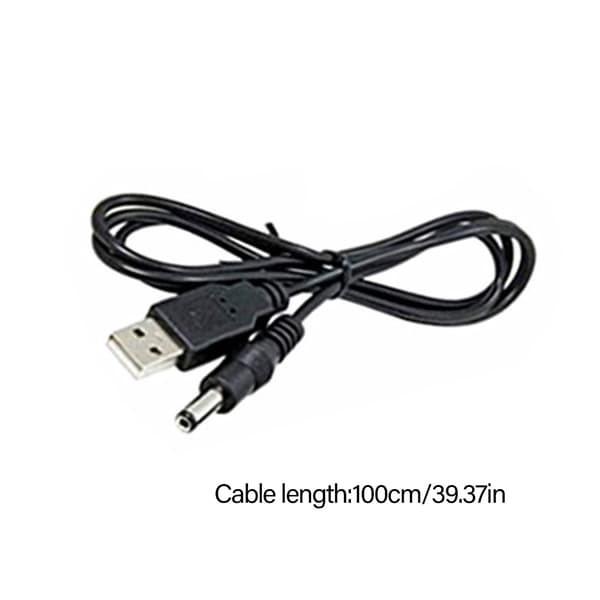 USB til DC5V 5521 Plugg Ladekabel med 14 Adapterplugger for Månelampe LED-er