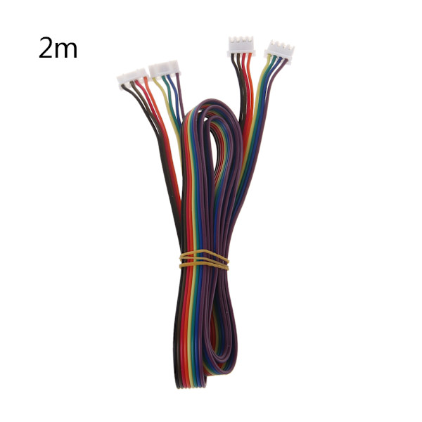 2 st Motorkablar XH2.54 4-stift till XH2.0-6-stift Terminal Stepper Motor Kabel för 3D-skrivare Nema 17 Stepper Motor
