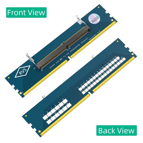1 par SO DDR5 til DDR5 U DIMM højfrekvente hukommelseskortadaptere til computer