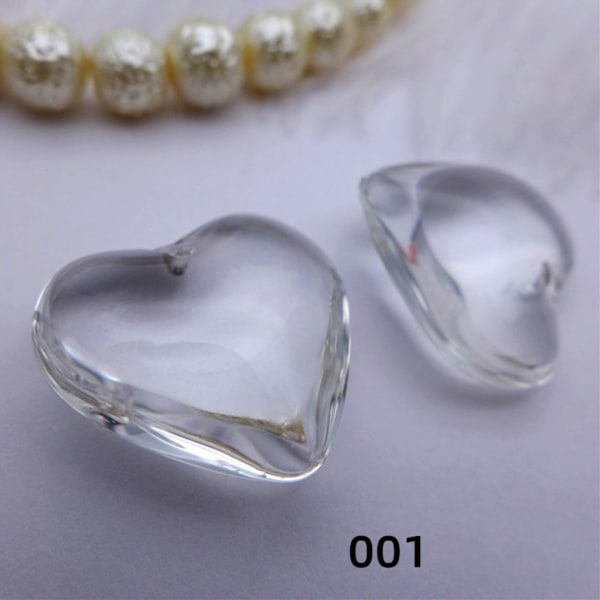 10st 24mm Hjärta Kristall Hängen Smycken DIY Glas Charm Halsband Örhängen Smycken Att göra Alla hjärtans dag Hängen Hantverk null - 17 24mm