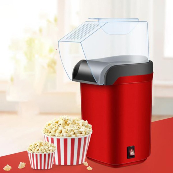 Hot Air Popcorn Maker Machine Hem Popcorn Maker 3 Minuter Snabb Elektrisk Popcorn Popper Hälsosamt mellanmål för barn Vuxna