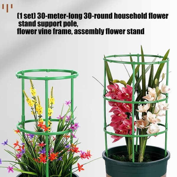 30 st hushållsväxt blomsterställning rund växtfäste plast växtbur