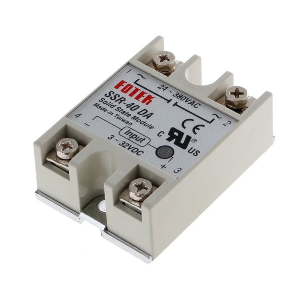 24V-380V SSR-40DA 40A 3-32V DC-AC Solid State Relay Module Ny