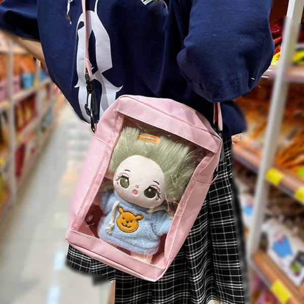 Ita-väska i japansk stil för flickor Transparent axelväska för kvinnor Söt  liten budväska Tonåringar Crossbody-väska Handväska Ins Light blue c050 |  Light blue | 0.19 | Fyndiq