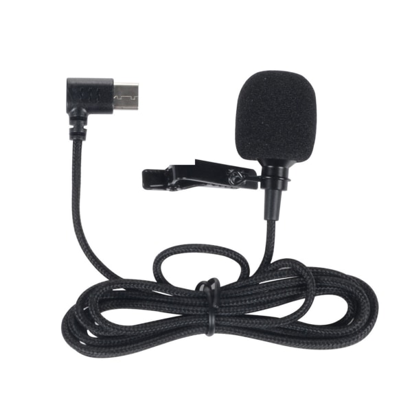 Trådbunden Lavalier-mikrofon 360° pickup rundstrålande clip-on för SJCAM SJ8 SJ9 SJ10 actionkamera