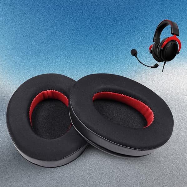 Skum Headset Ørepuder Forbedrer Passiv Støjisolering til Cloud1/2/3/X Black