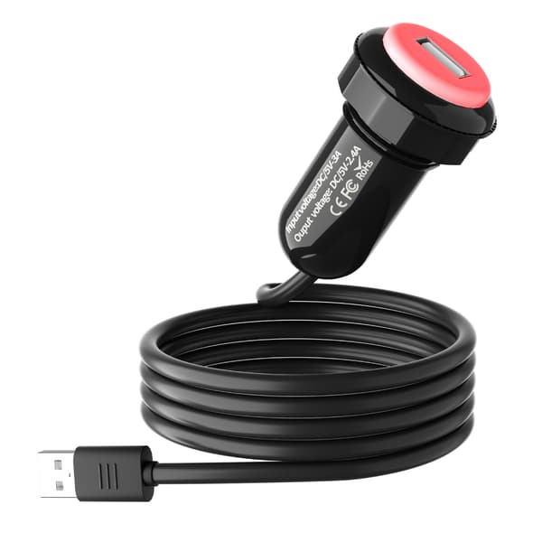 USB Billaderadapter med Roterende Klemme for Effektiv Lading i Bil
