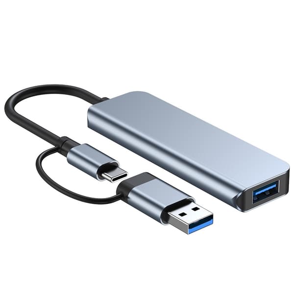 Pladsbesparende USB C-hub med hurtig dataoverførsel til hverdagsbehov