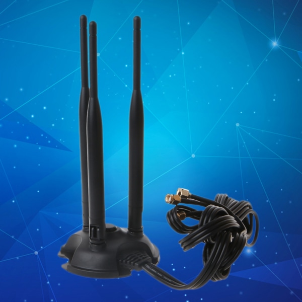 WiFi-antenn RP-SMA Dual Band 2,4GHz 5,8GHz Bas för trådlös kortadapter