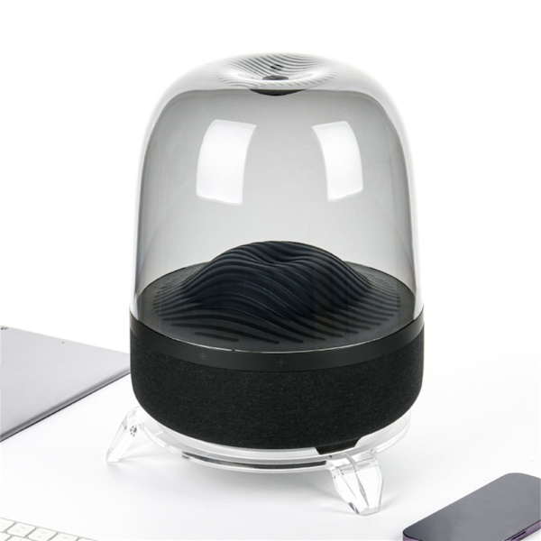 Bordshållare i akryl för Harman Kardon Aura Studio 3 Bärbar Bluetooth högtalare Stabil och snygg displayhylla Transparent