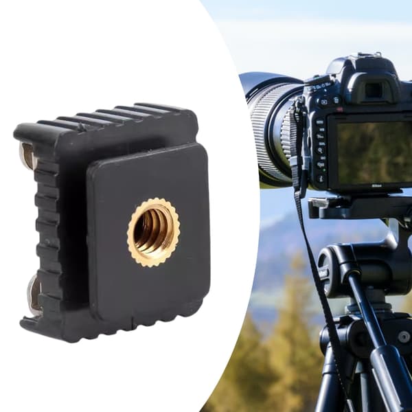 2 stk. Flash Hot Shoe Mount Adapter Flash Cold Hot Shoe Bracket Mount Adapter