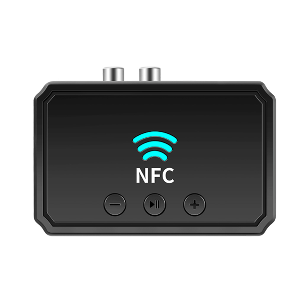 NFC 5.0 Trådlös Bluetooth-kompatibel mottagare HiFi Stereo Audio Adapter 2RCA+EDR 3.5mm Jack Aux USB För bilhögtalare PC