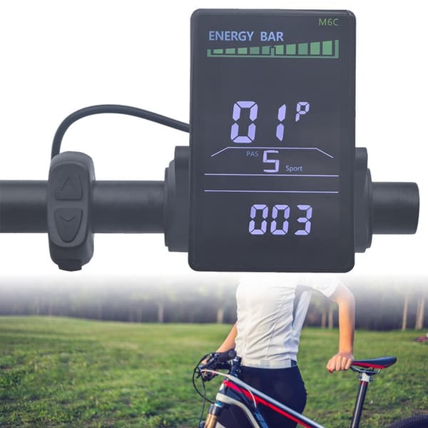 Elektrisk Cykel LCD Display Mätare 24V 36V 48V 52V 60V Kontrollpanel Vattentät