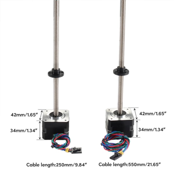 Motorset för Prusai3 MK3 MK3+ 42 Extruder Stepper Motor Kit Lätt att Installera
