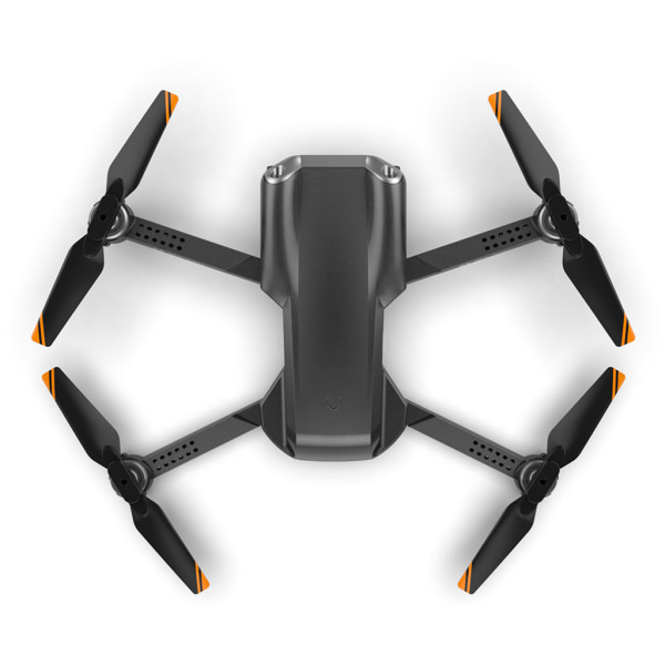 Vikbar GPS UAV Optiskt flöde Blinkande ljus Antennfällbar Fjärrkontroll Flygplan WiFi FPV Tresidigt hinder Undvik Black Single lens