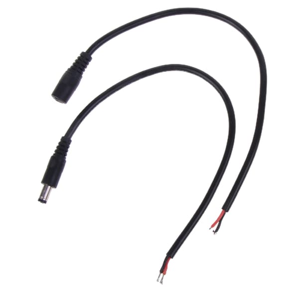 5,5 mm x 2,1 mm DC-strømkabel 12V 10A 120W DC-strømpluggkontakt