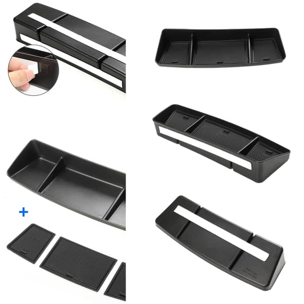 Dashboard Opbevaringsboks Bag Skærm ABS+PVC Dashboard Organizer til Køretøjer