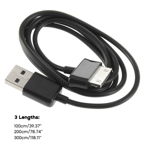 Tablet USB Laddningssynk-datakabel för Galaxy Tab P3100 P3110 GT-P5100 P5110 P6200 P6800 GT-P7500 P7510 N8000 surfplatta 3m