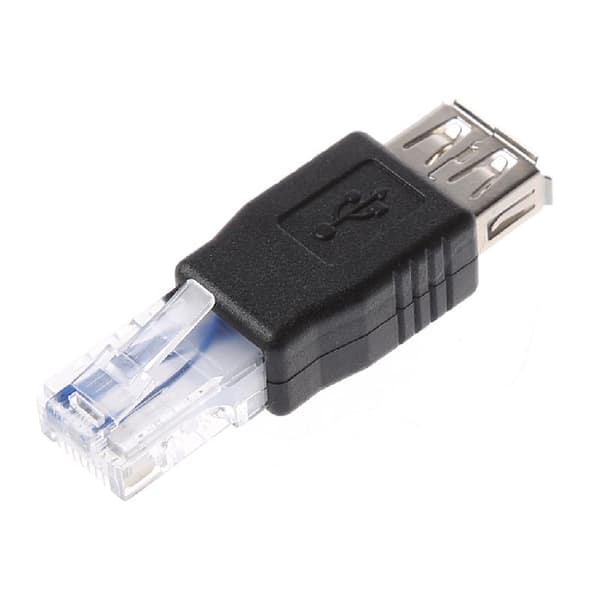 2st USB Typ A Hona Till Ethernet Internet RJ45 Hane Connector Converter Adapte