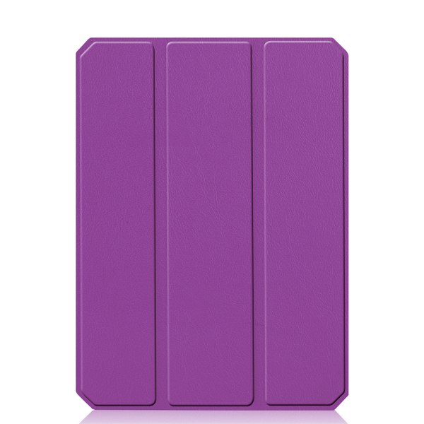 Helkroppsskydd för case Mjukt TPU-läder för Smart Cover med Slim Pencil Slot Auto Wake/ Sleep för mini Purple