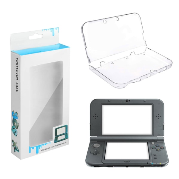 Crystal PC- case för New 3DS XL Cosnole Reptåligt skyddande cover Stötsäkert främre bakre hölje Hudskal