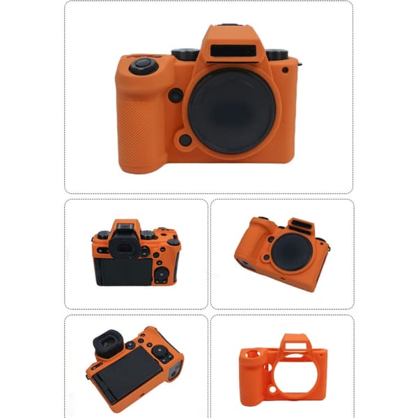 Case Hus Hudkamera Cover Anti-fall Skyddshylsa Dammskydd för S5II-byte Orange