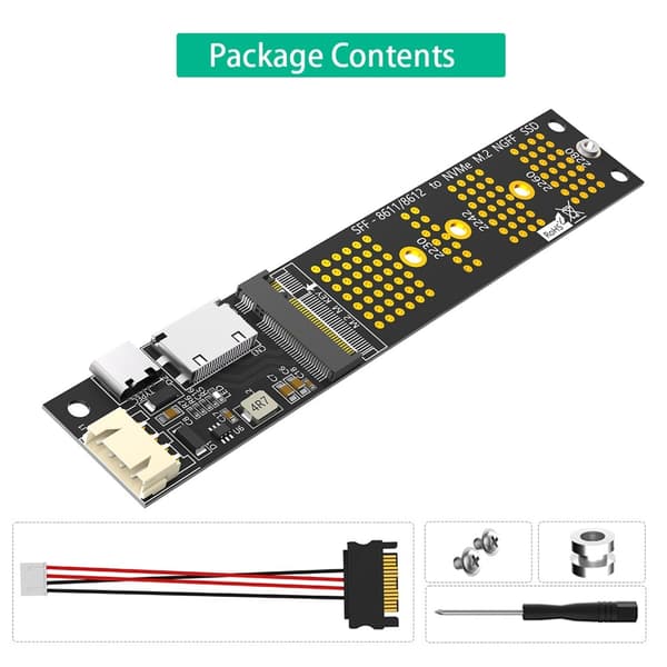 Avansert M.2 NVMe SSD til PCIE SFF 8611 Adapter for rask dataoverføring