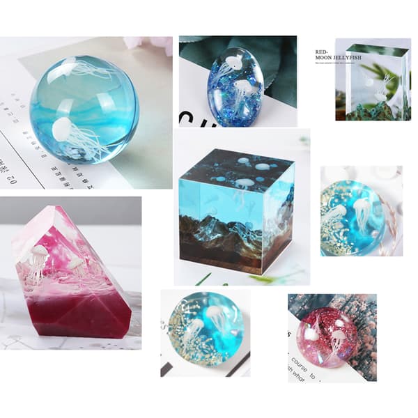 16 st/set Epoxifyllnadsmaterial Kristallhav Harts 3D Mini Manetmodellering
