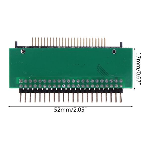 1,8/50-stift till 2,5-tums 44-stifts parallellport hane/IDE Notebook hårddisk CF-adapter för Toshiba Ingen extern power