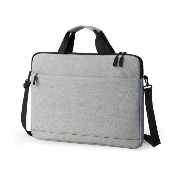 Laptopväska ärmväskor Skyddande axelbärväskor för 14 15,6 tum datoranteckningsbok Stötsäker handväska Gray 15.6 inches