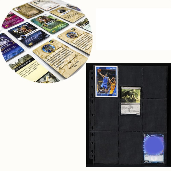 50 st/pack Game Cards Sleeves 18-i-1 Design Klar ficka Passar för 3,6x2,6'' Trading Card Kupong 11 Ringpärm Tillgänglig