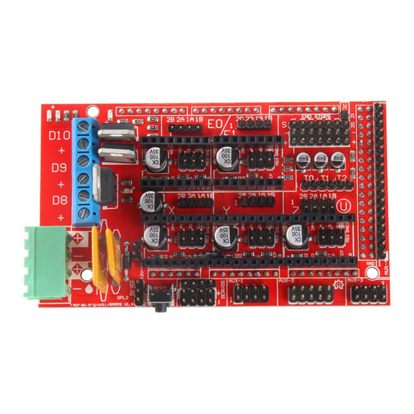 RAMPS 1,4/RAMPS 1,5/RAMPS 1,6-kompatibelt kontrollkort för 3D-skrivare Högkompatibilitetskontroller RAMPS 1 point 4