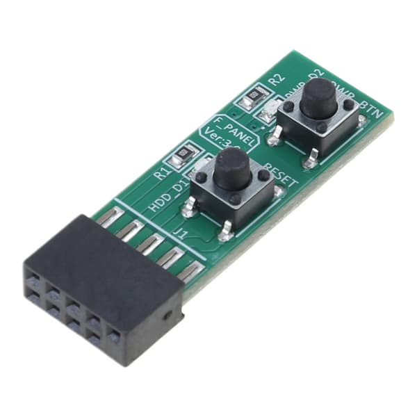 2x5 Pin ResetPower ONOFF Switches Board Adapter til Computerforbindelse