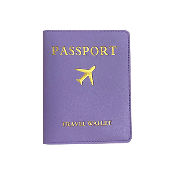 Passportholder i PU-lær med bagasjelapp for kvinner, menn, reisemoteelskere, par, bryllupsgave